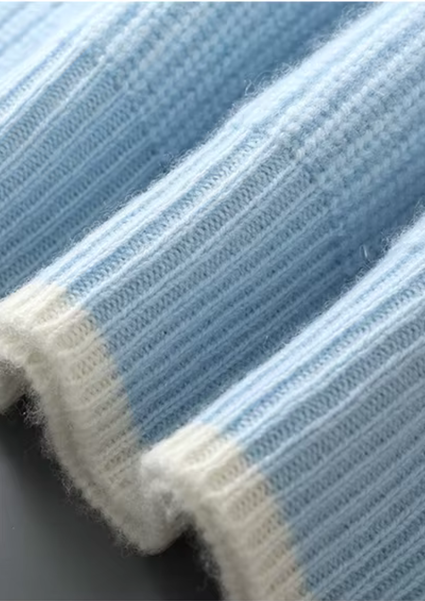 MERINO TWO TONE CREWNECK