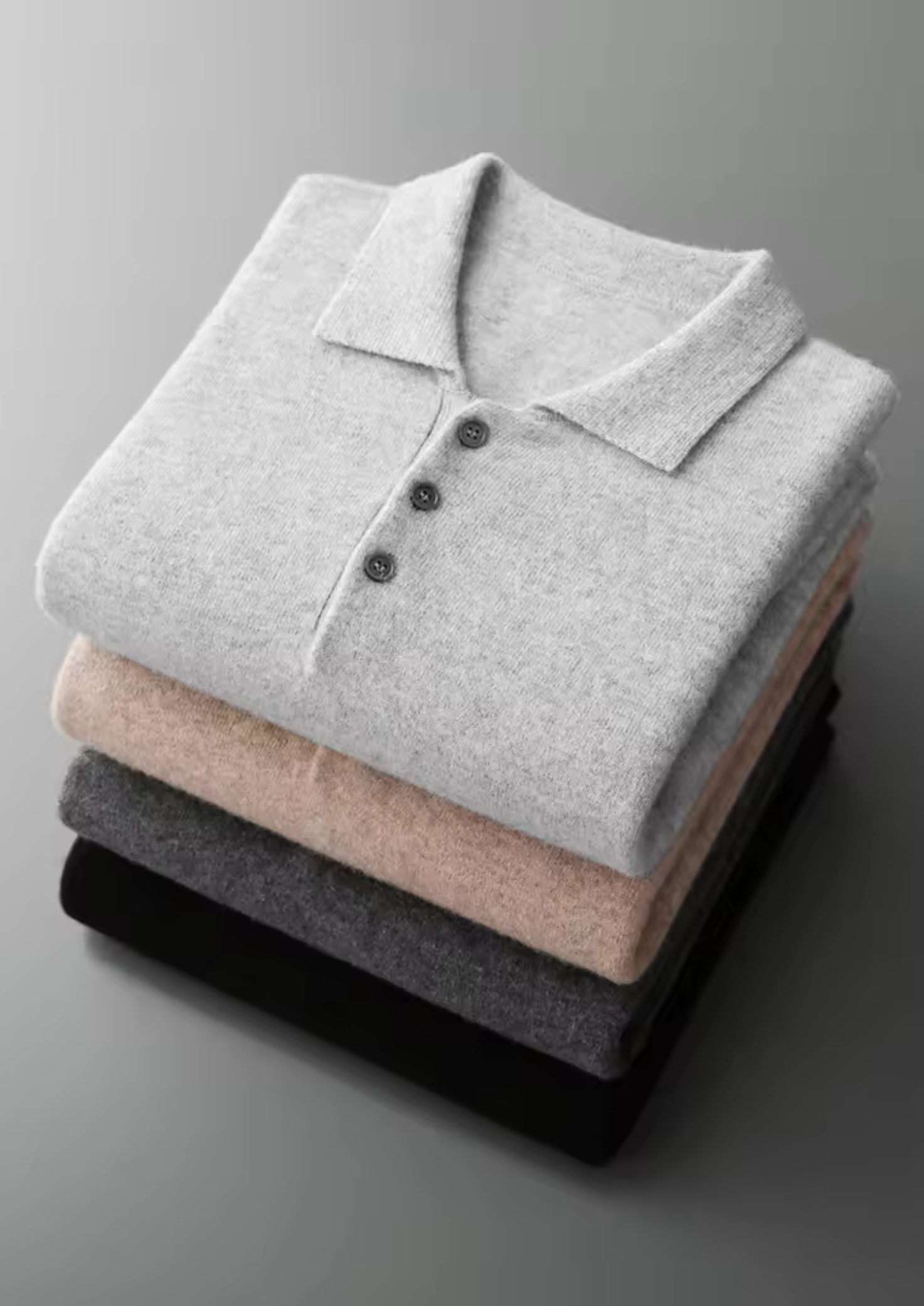 MERINO BUTTON POLO
