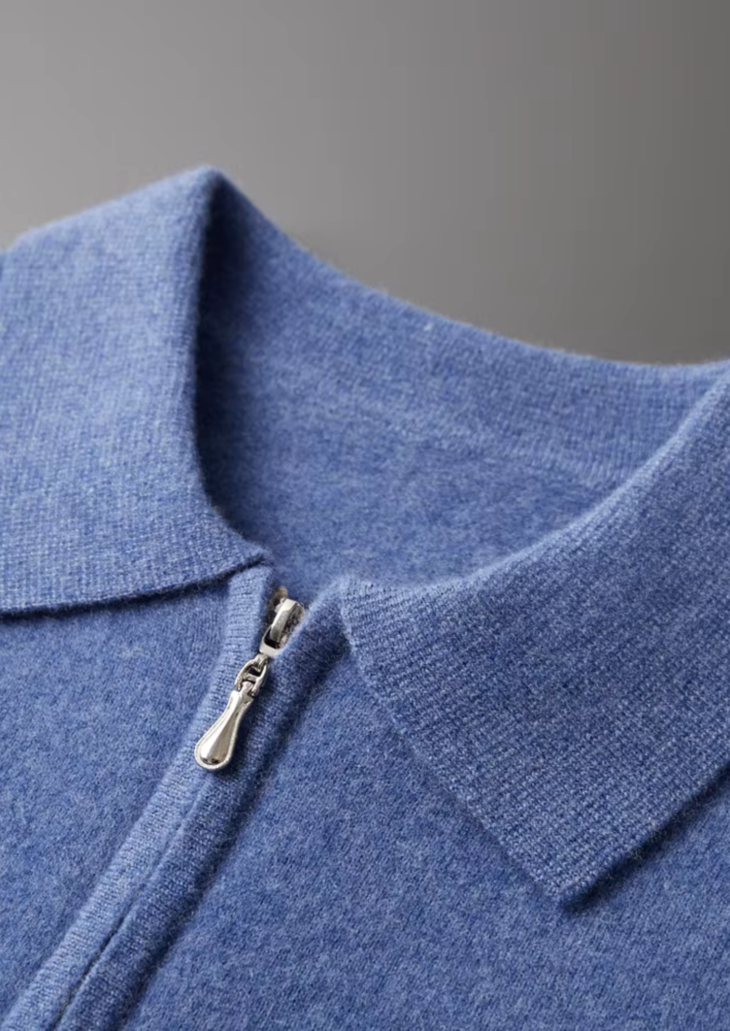 MERINO HALF ZIPPER POLO
