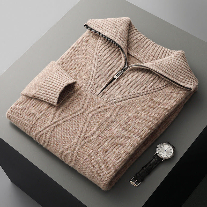 MERINO ZIPPER SWEATER