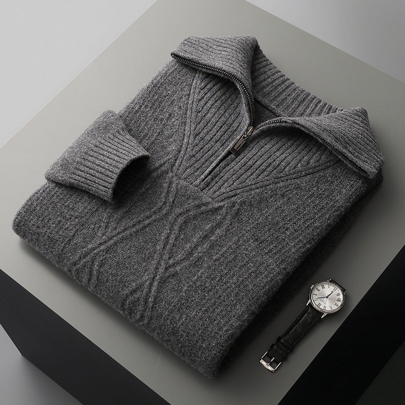 MERINO ZIPPER SWEATER