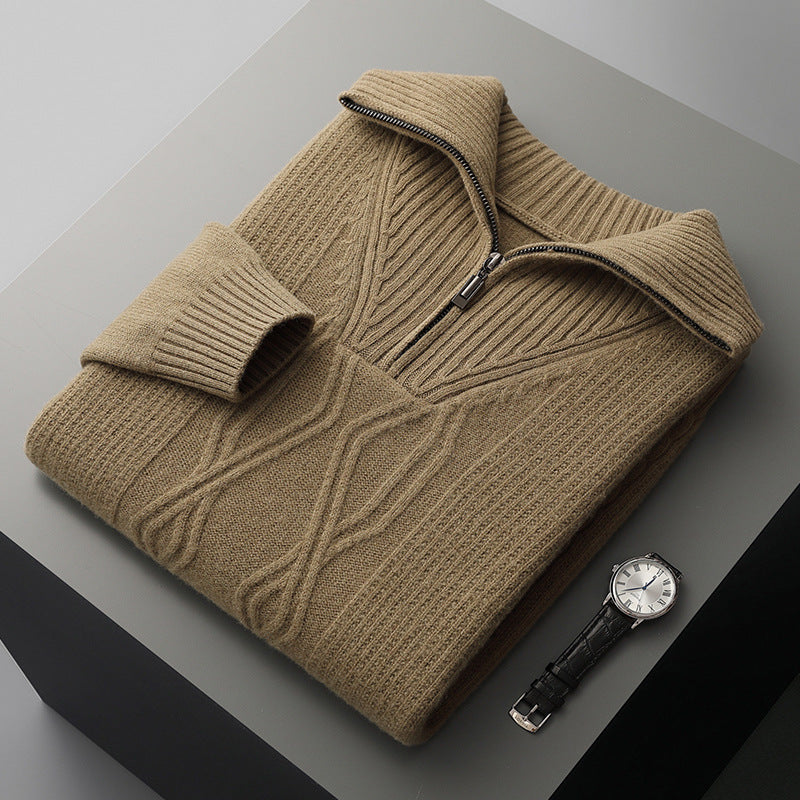 MERINO ZIPPER SWEATER