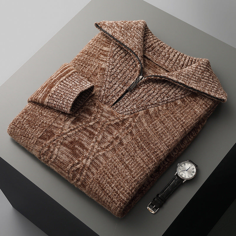MERINO ZIPPER SWEATER
