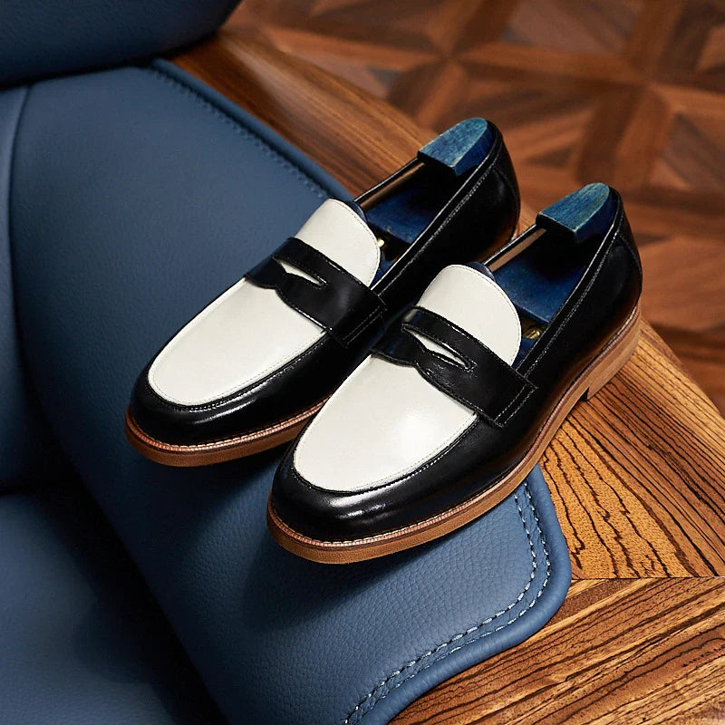 STEFANO PENNY LOAFERS - Black