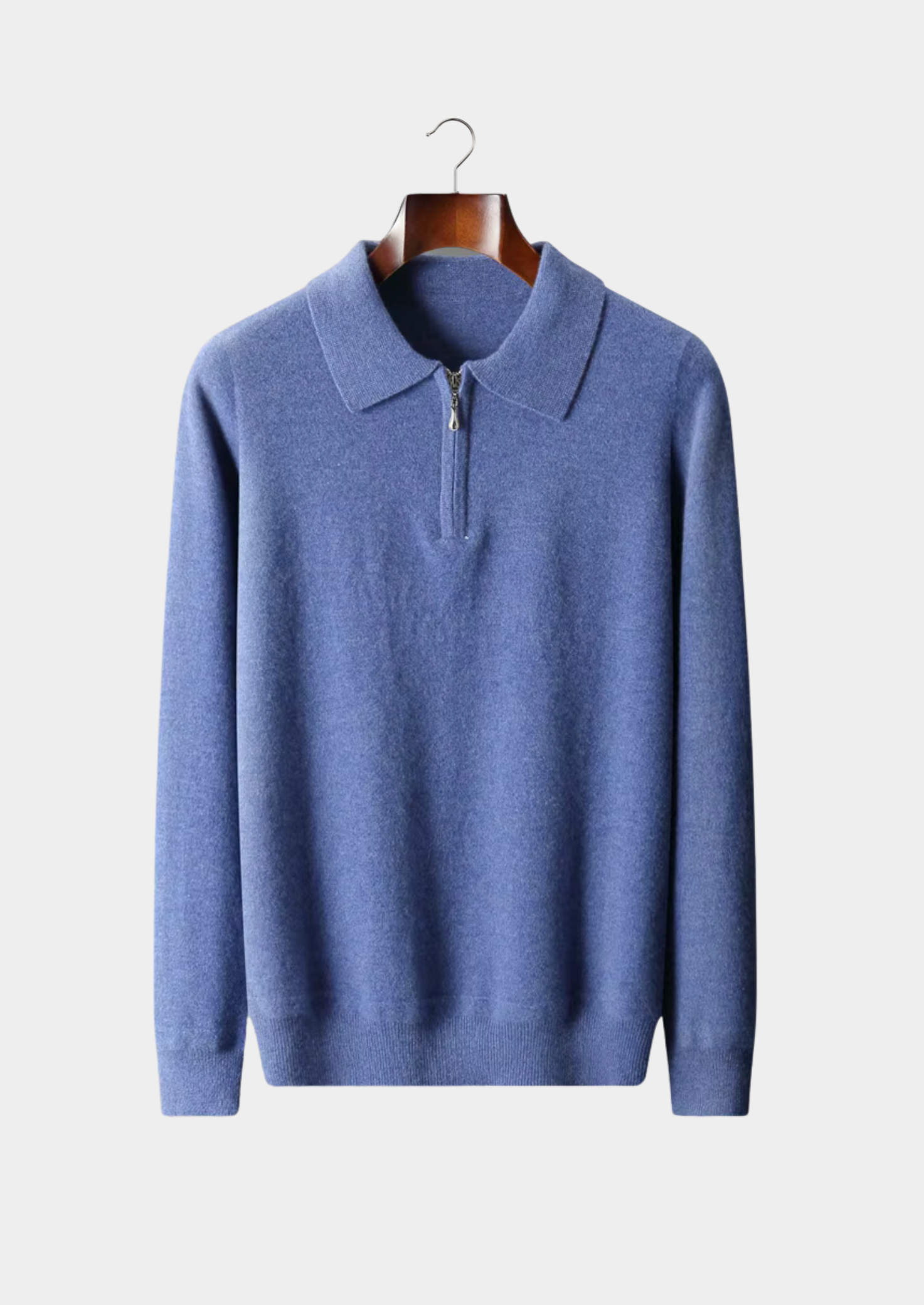 MERINO HALF ZIPPER POLO