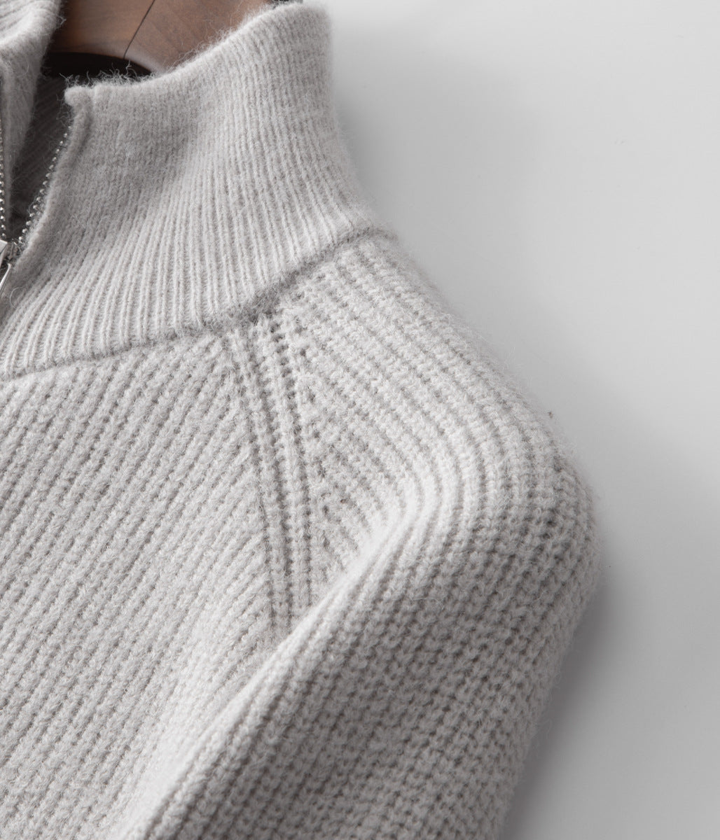 AMALFI WOOLEN ZIPPED CARDIGAN