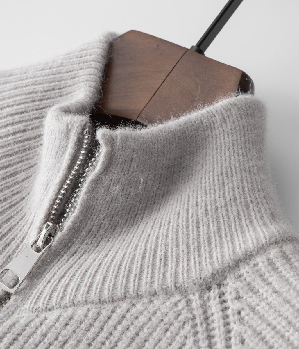 AMALFI WOOLEN ZIPPED CARDIGAN