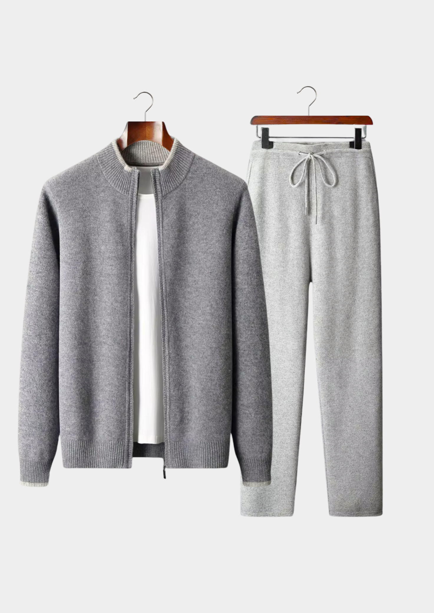 MERINO WOOL TWO TONE SET