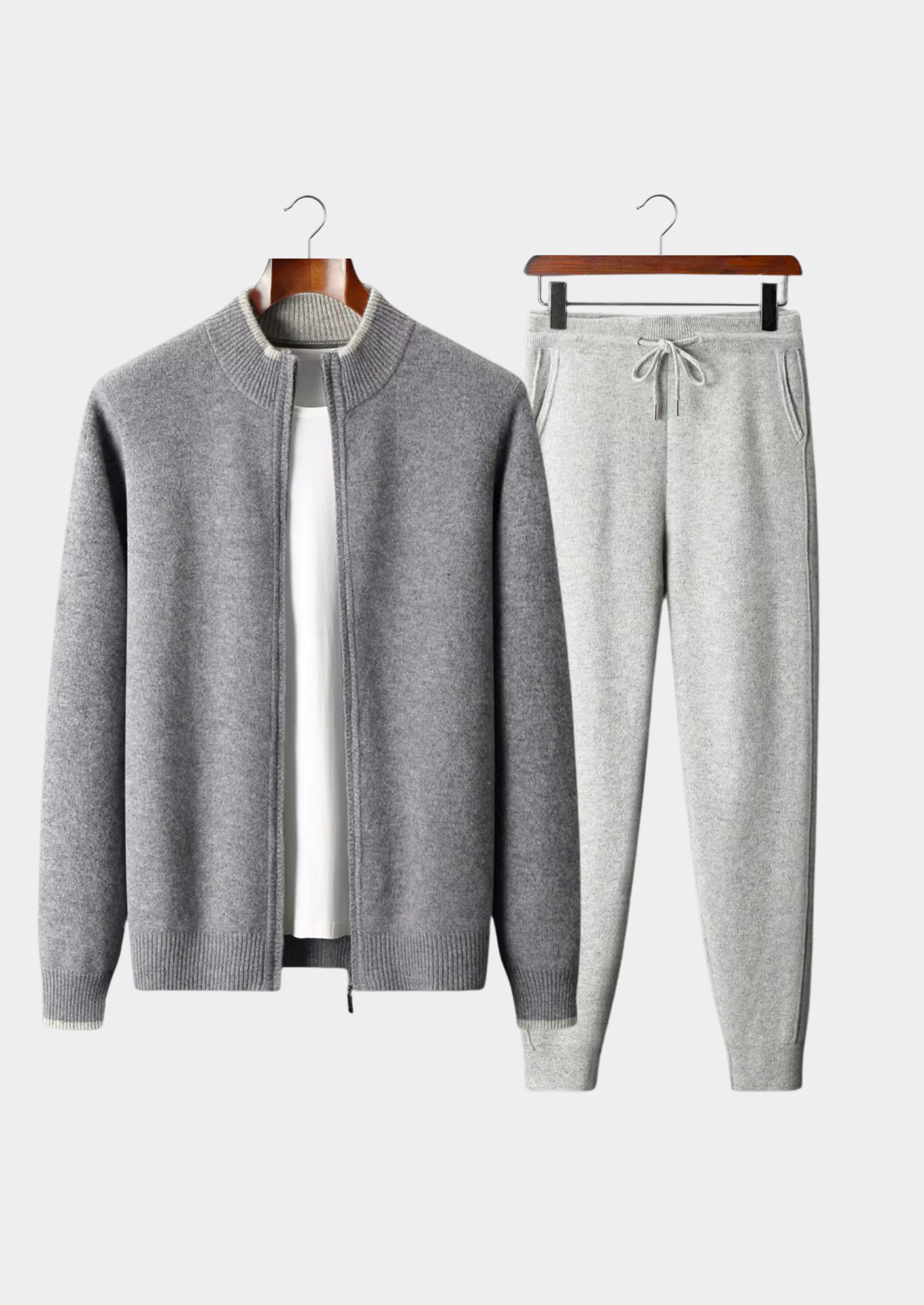 MERINO WOOL TWO TONE SET