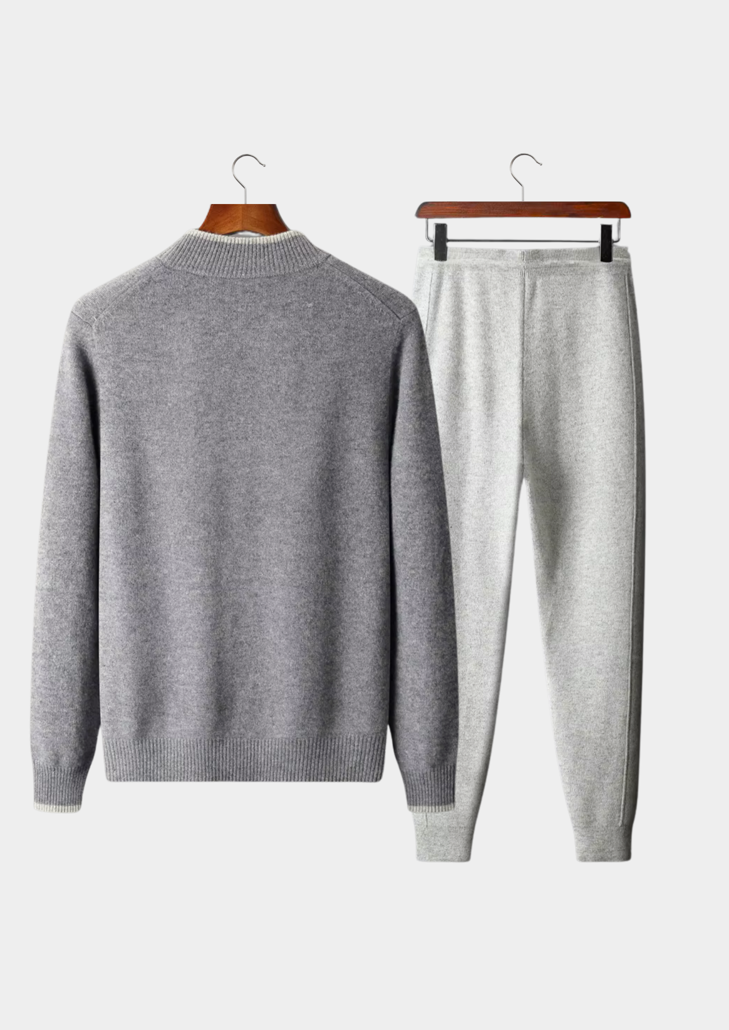 MERINO WOOL TWO TONE SET