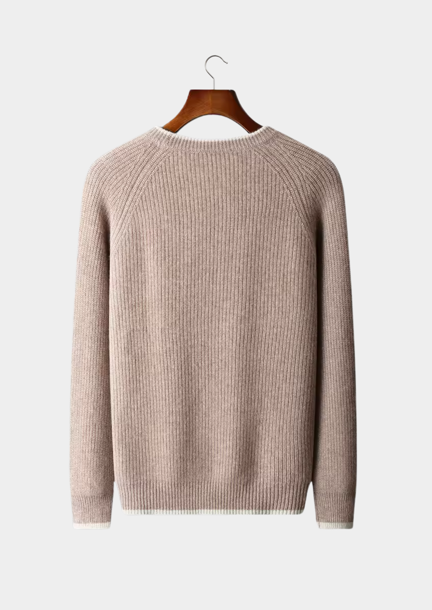 MERINO TWO TONE CREWNECK