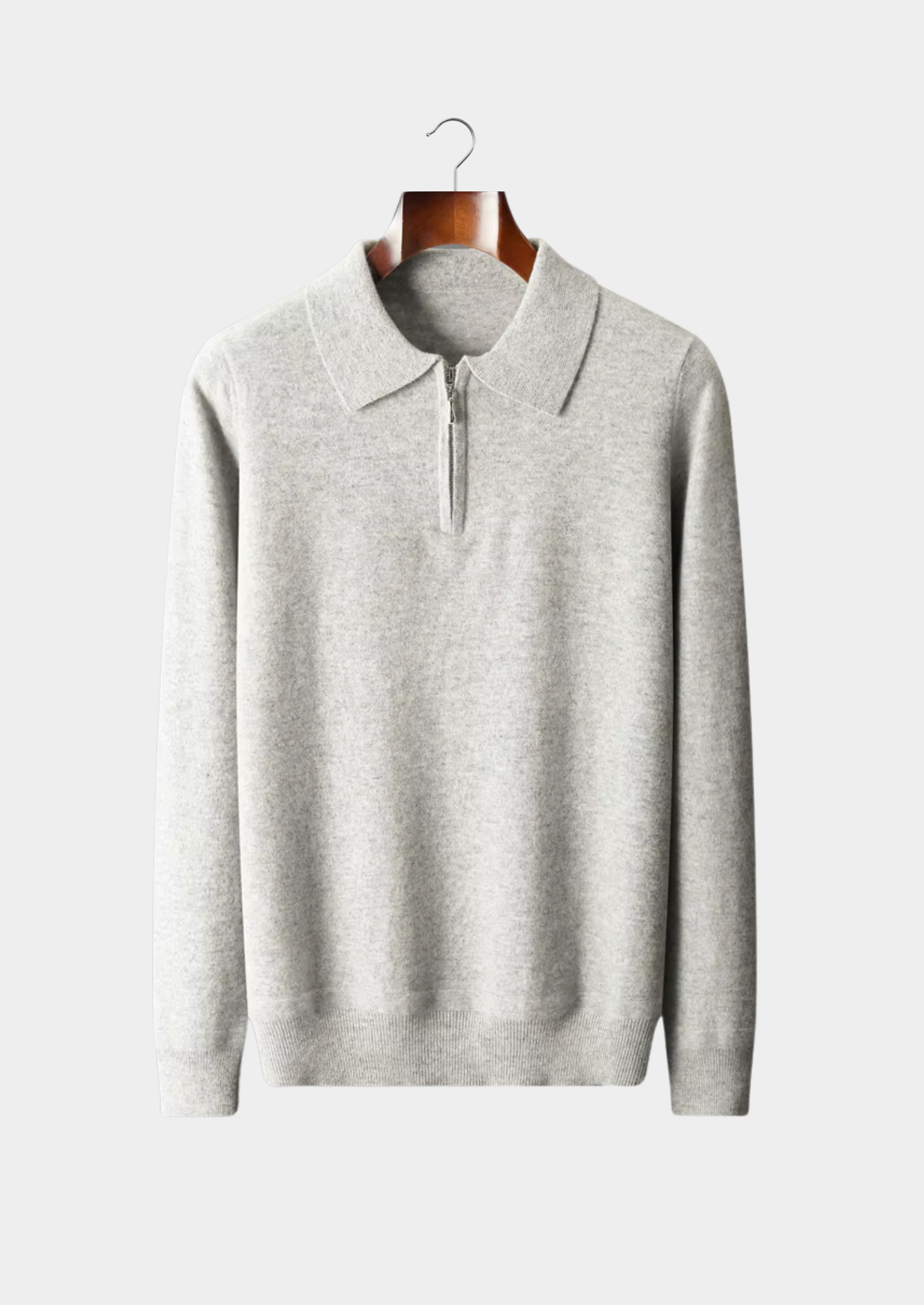 MERINO HALF ZIPPER POLO